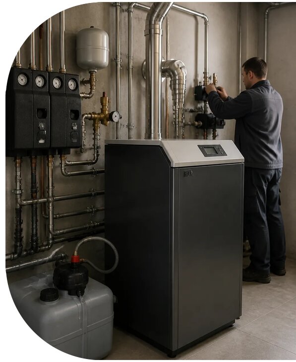 Монтаж дизельного котла в Чите от 25875 р. | АПаруса-Чта
