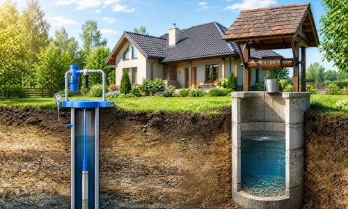 Автономное водоснабжение загородного дома Чита: скважина или колодец